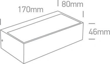 7W LED sieninis šviestuvas, antracito sp., 3000K, 67392/AN/W