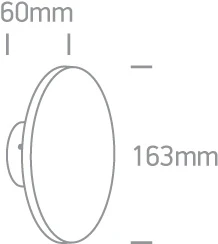 7W LED sieninis šviestuvas, baltas, 3000K, 67450/W/W