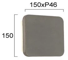 7W LED sieninis šviestuvas RYDA, pilkas, 3000K, 4323200