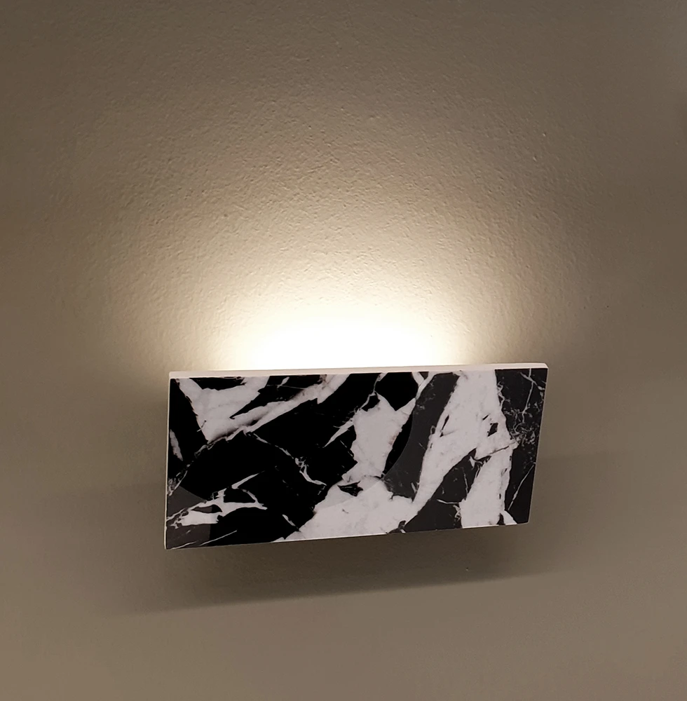 7W LED sieninis šviestuvas SELENA, juodas, 3000K, 4320200