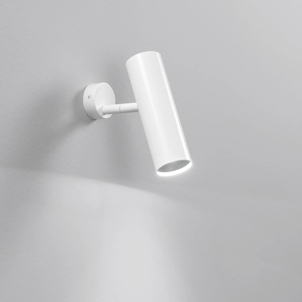 7W LED sieninis šviestuvas su trifaziu adapteriu ROCKET, baltas, CCT