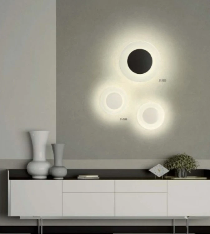 7W LED sieninis šviestuvas TATOO, baltas, 3000K, 33cm, 01-2686