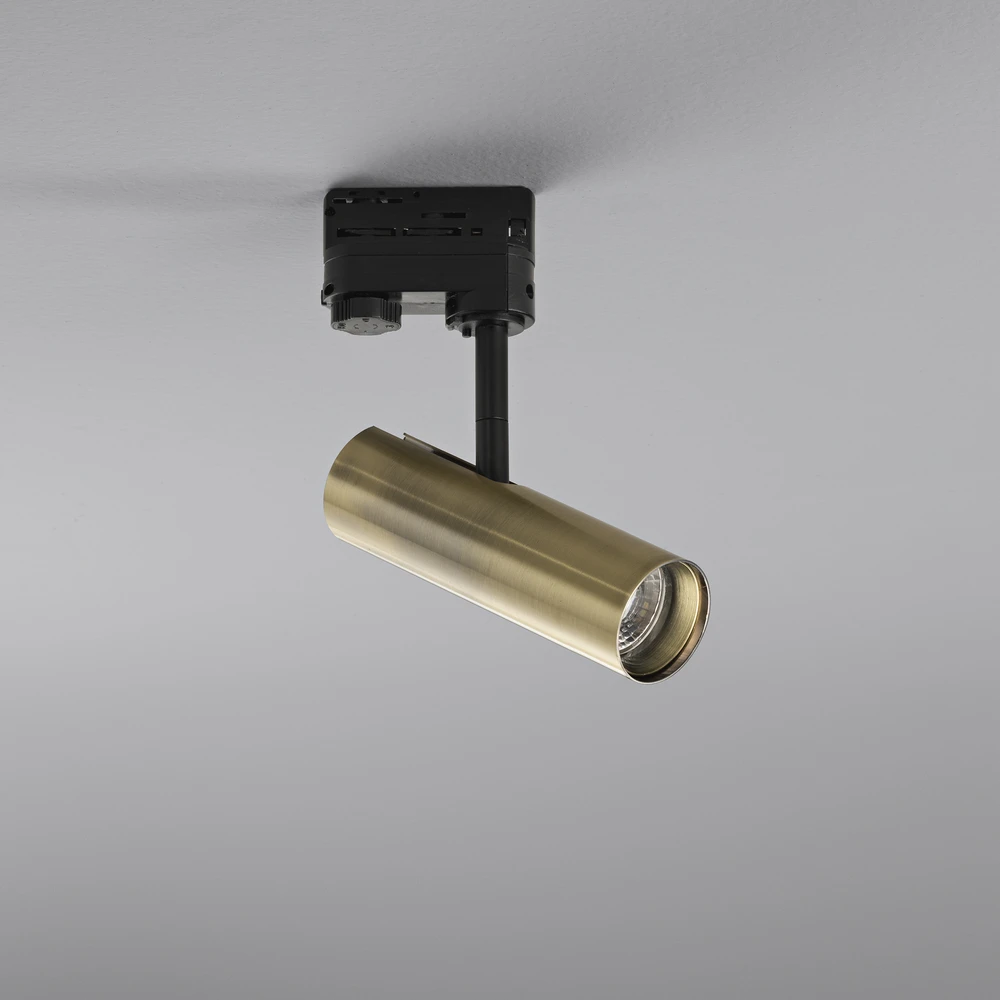 7W LED trifazis bėginis šviestuvas ROCKET, bronzos sp., CCT