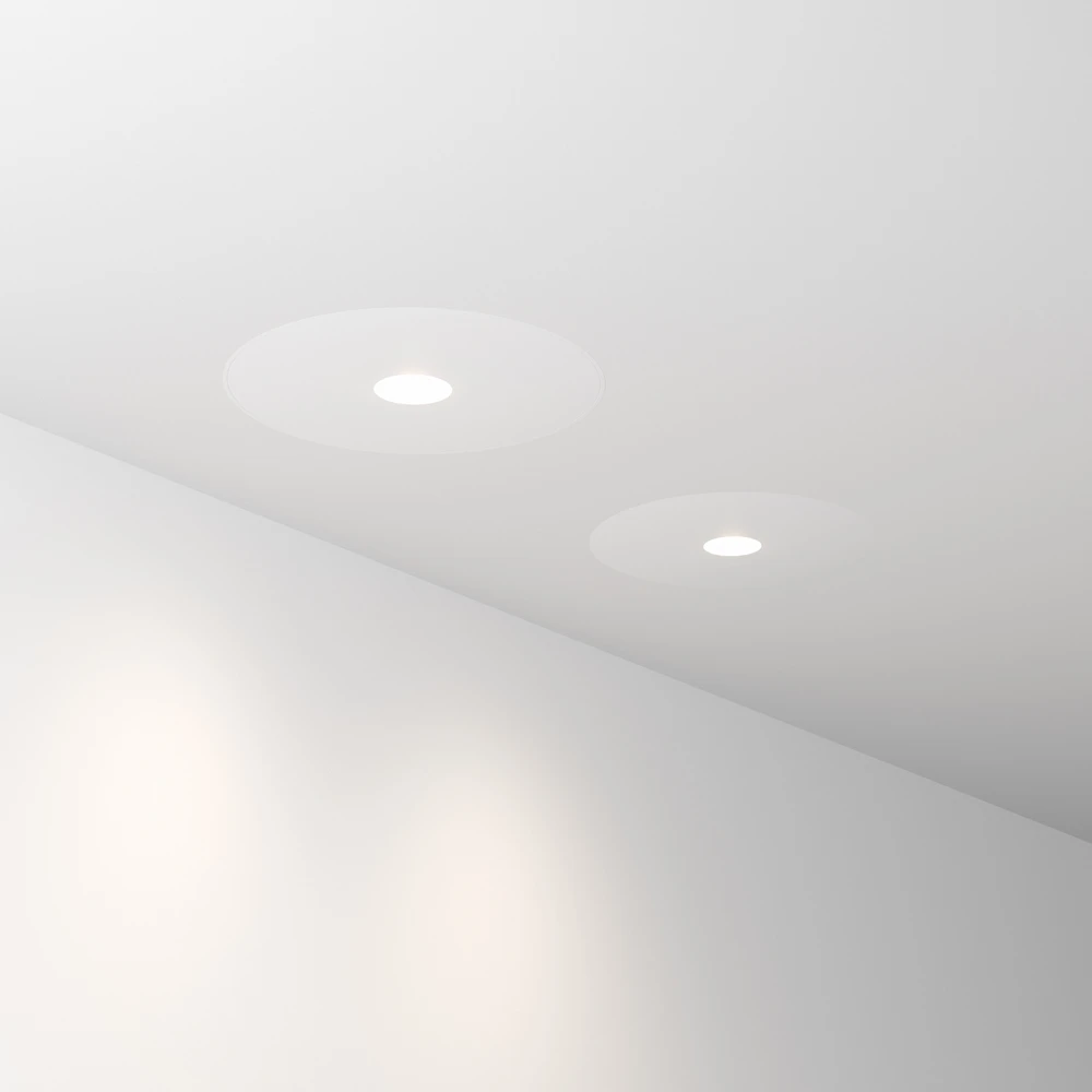 7W LED užglaistomas šviestuvas INFINITY, baltas, 3000K, 356136