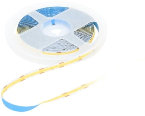 Bemko 7W/m COB LED juosta PREMIUM, 12V, 320LED/m, 3000K, IP20, 5m ritė