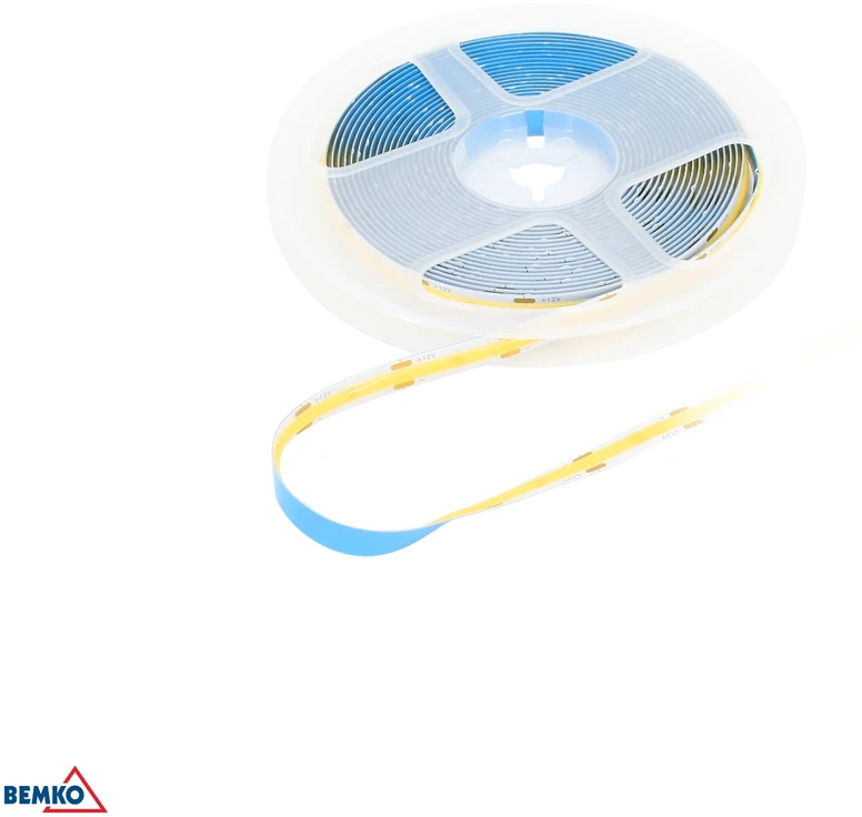Bemko 7W/m LED COB juosta PREMIUM, 12V, 6500K, 5m ritė