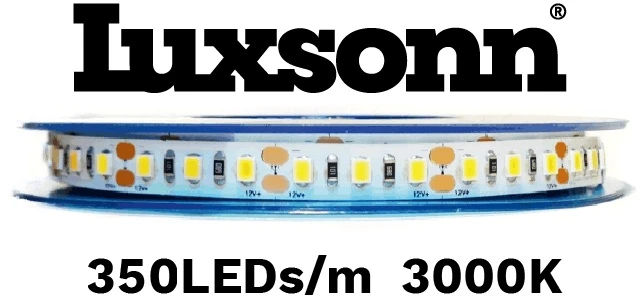 7W/m LED juosta LUXSONN, DC24, 350 LED/m, 3000K