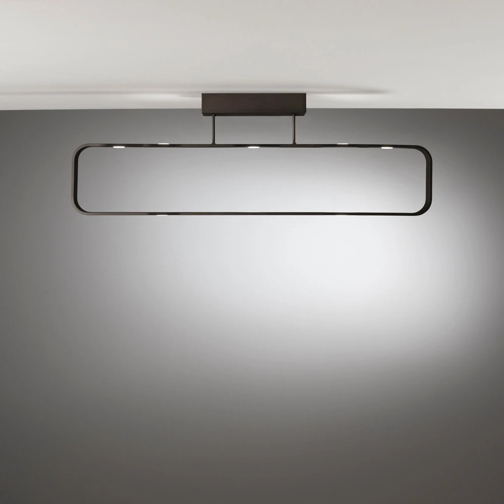 7x5W LED lubinis šviestuvas MOKA, rudas, 4000K, dimeriuojamas