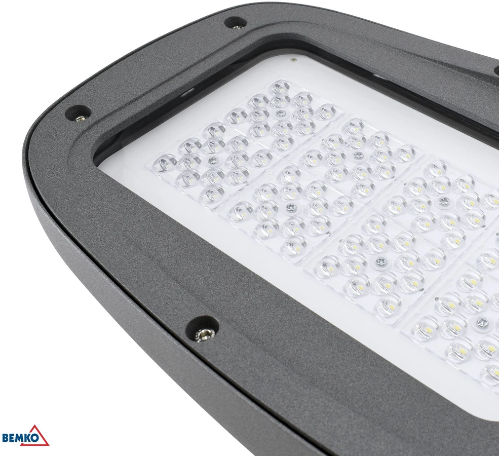 80W LED gatvės šviestuvas JASPER, pilkas, 4000K, IP66
