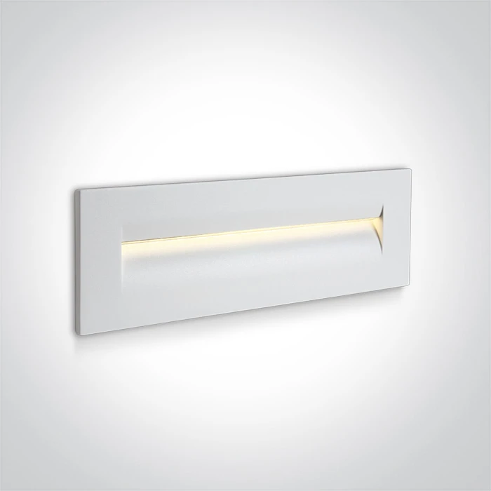 8,5W LED įleidžiamas sieninis lauko šviestuvas, baltas, 3000K, 68066/W/W