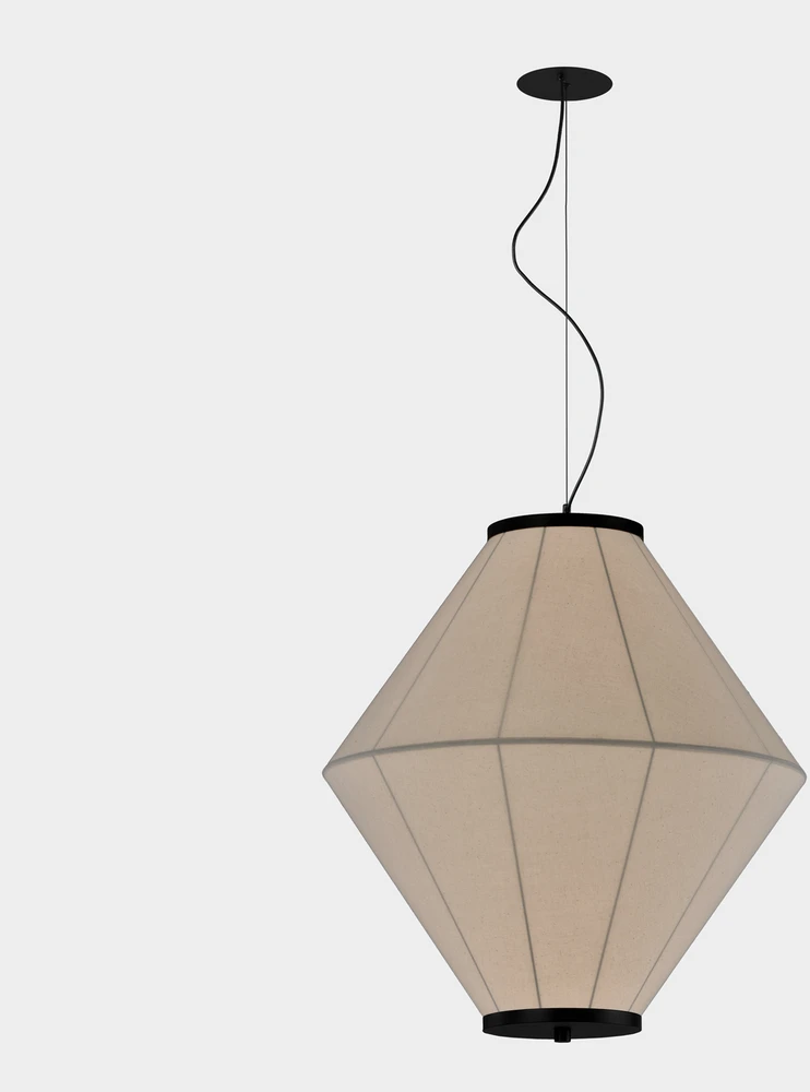 8,5W LED įleidžiamo montavimo pakabinamas šviestuvas TOTEM, juodas, 2700K, E4050190N