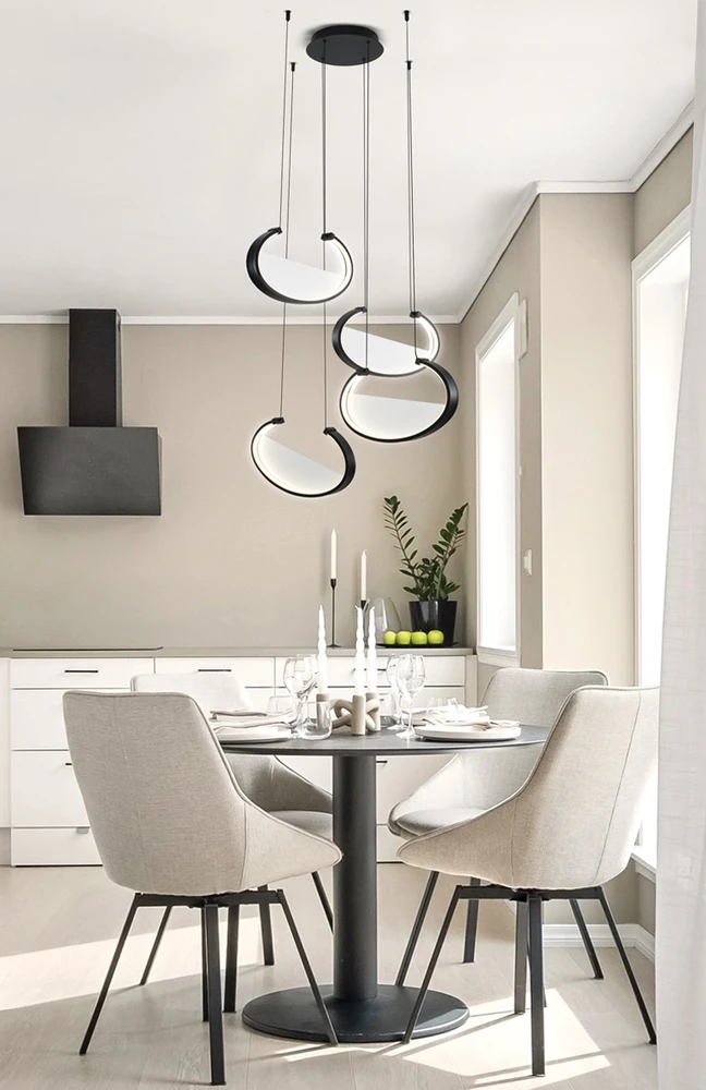 85W LED pakabinamas šviestuvas ADELE, juodas, 3000K, 4302200