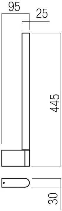 8,5W LED sieninis šviestuvas CITYLINE, matinės juodos sp., 3000K, dimeriuojamas, IP54, 01-3699
