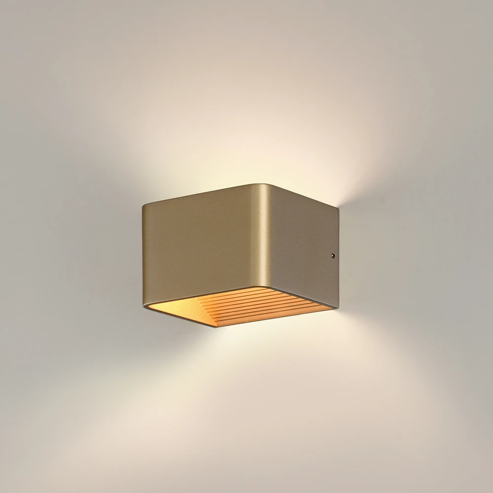 8,5W LED sieninis šviestuvas ICON, aukso sp., 2700/3000/4000K, dimeriuojamas, A3089172OTDT