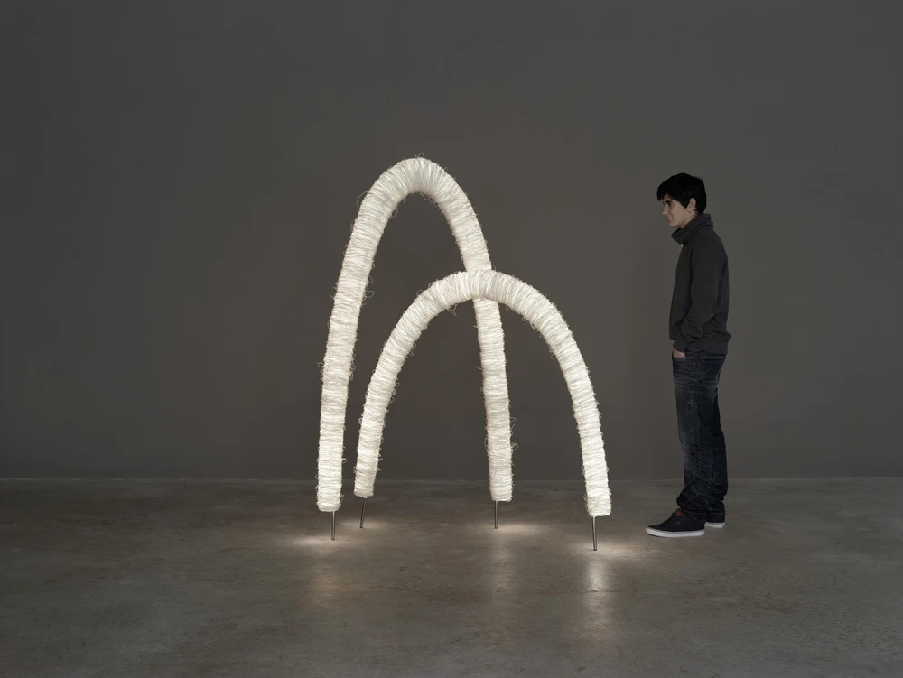 85W LED toršeras ARC, šviesiai rudas, 3000K