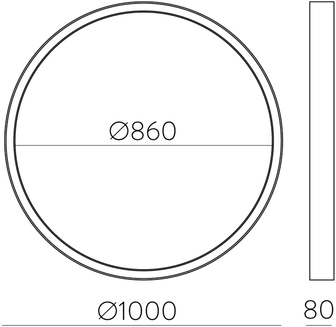 86W LED lubinis šviestuvas ALISO, baltas, 2700/3000/4000K, dimeriuojamas, P3742374BDP