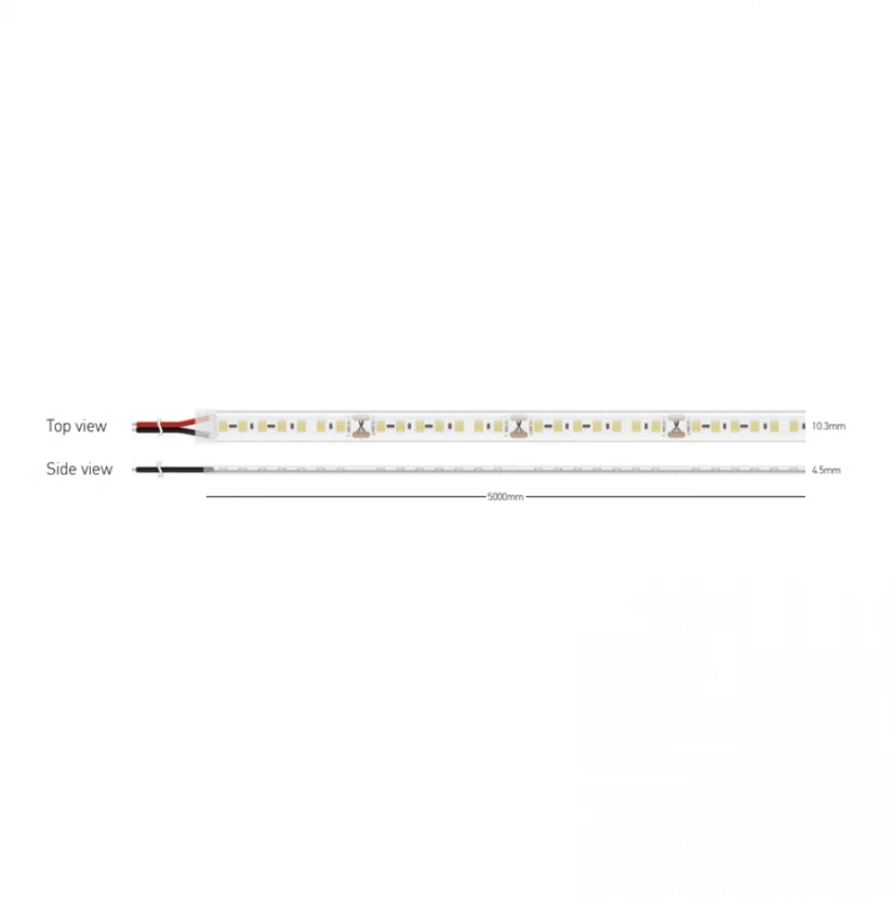 8,6W/m LED juosta, 24V, 120LEDs/m, 2700K, IP65, 5m ritė, LS26