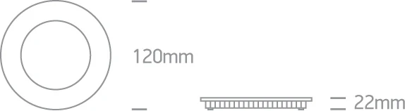 8W LED įleidžiama panelė, balta, 3000K, 10108FA/W/W