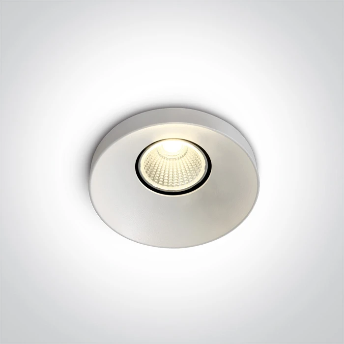 8W LED įleidžiamas šviestuvas, baltas, 3000K, 10108R/W/W