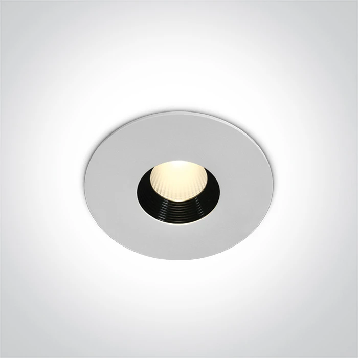 8W LED įleidžiamas šviestuvas, baltas, 3000K, 10108H/W/W