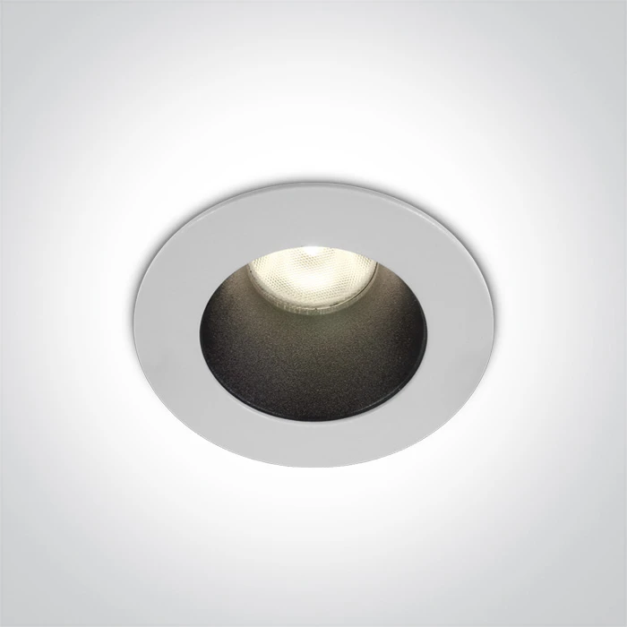 8W LED įleidžiamas šviestuvas, baltas, 3000K, 10108D1/W/W