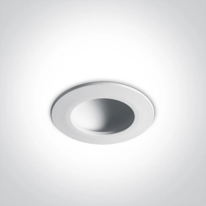 8W LED įleidžiamas šviestuvas, baltas, 3000K, 10108FD/W/W