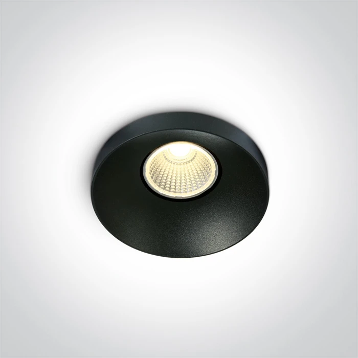 8W LED įleidžiamas šviestuvas, juodas, 3000K, 10108R/B/W