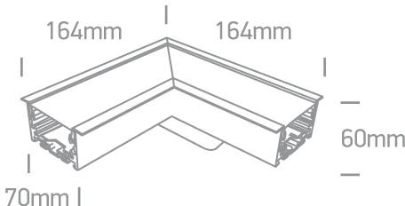 8W LED kampinė jungtis, balta, 3000K, 38152RC/W/W