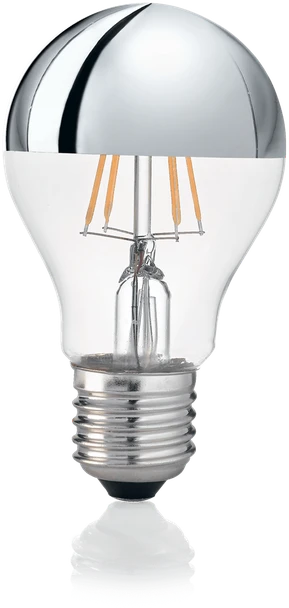 Ideal Lux 8W LED lemputė E27, 3000K, chromo spalvos