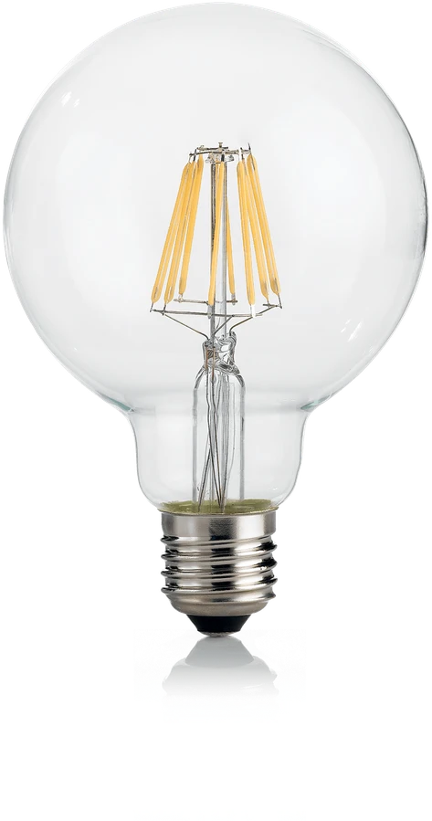 8W LED lemputė E27, 4000K, skaidri, 153971