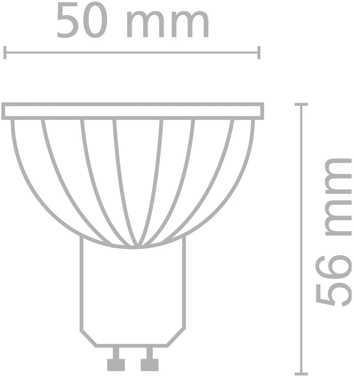 8W LED lemputė, GU10, 3000K, ACB62109
