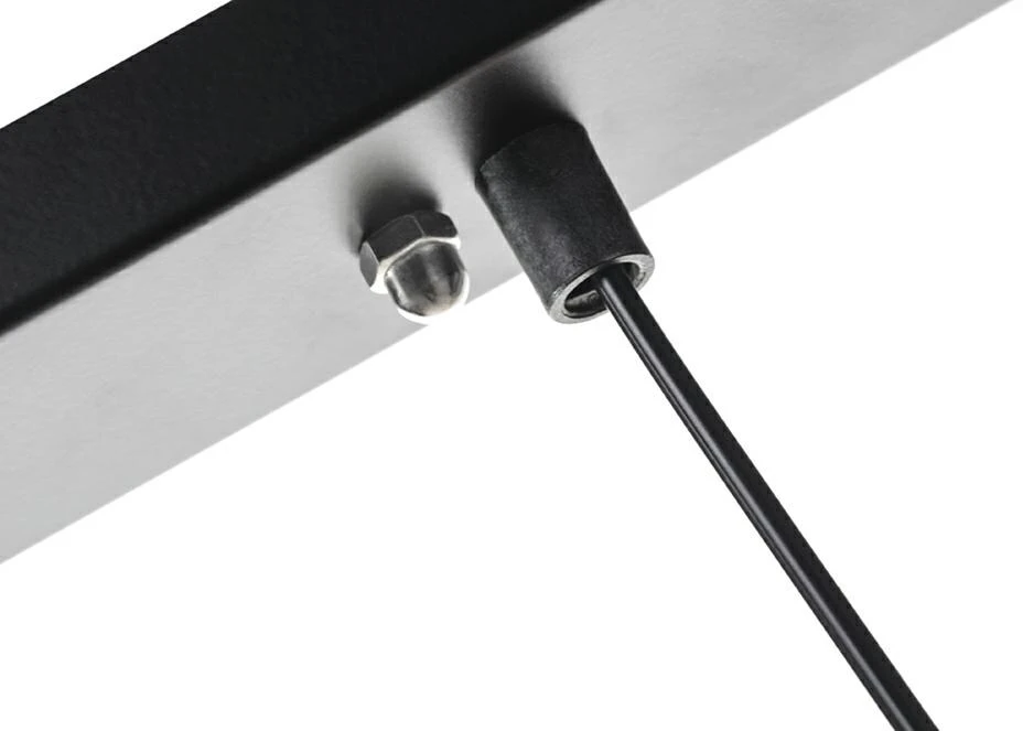 8W LED pakabinamas šviestuvas FLUSSO LINE 4, juodas, 3000K