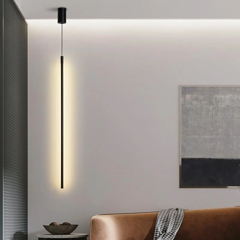 8W LED pakabinamas šviestuvas OMBRE 60, juodas, 3000K