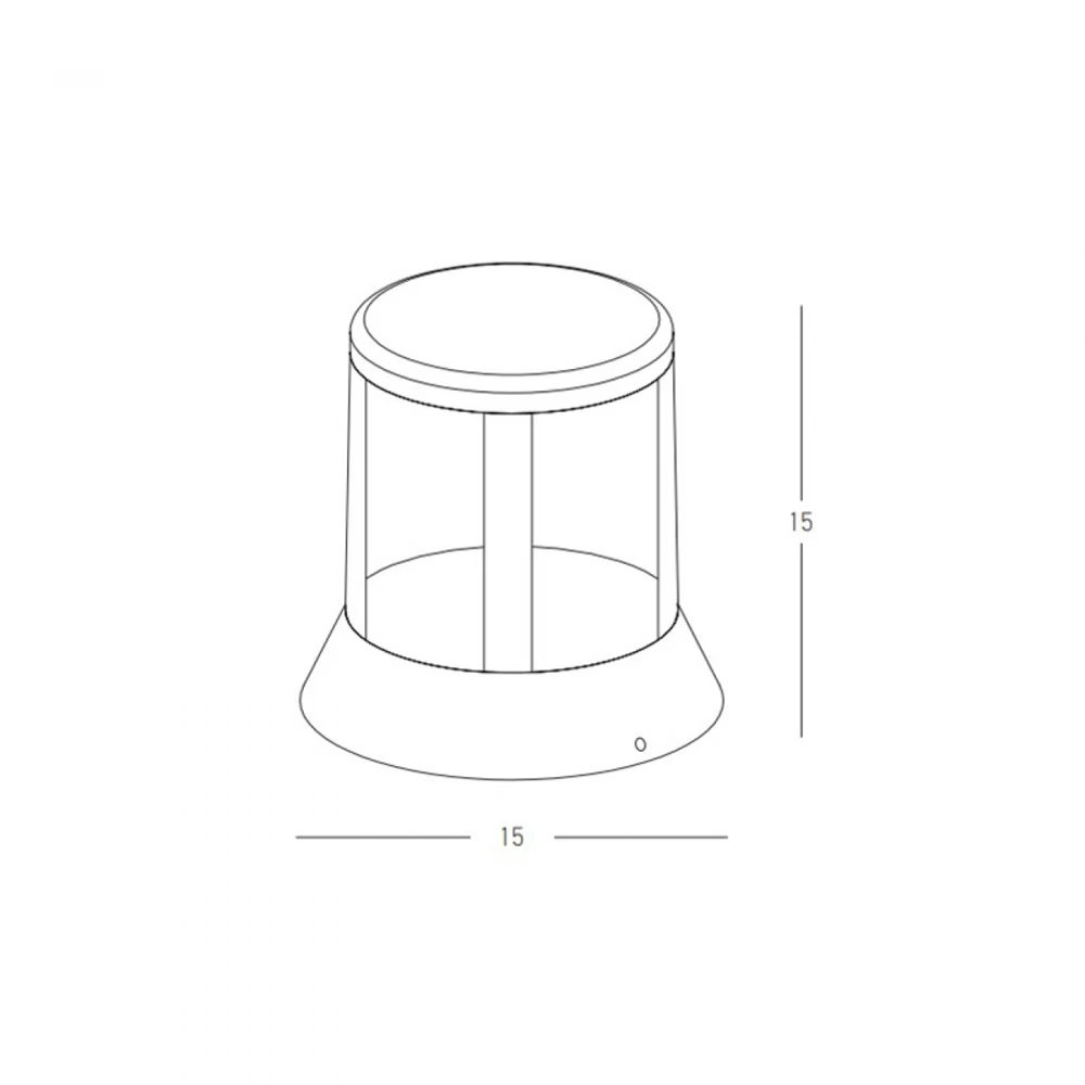 8W LED pastatomas lauko šviestuvas, grafito sp., 3000K, IP65, E337
