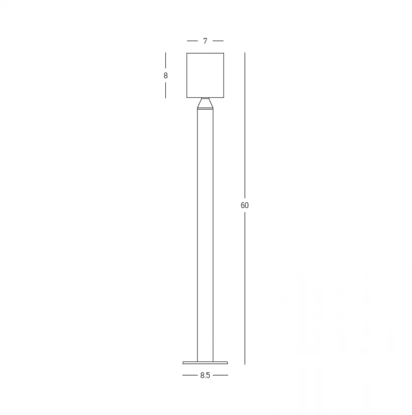 8W LED pastatomas lauko šviestuvas, juodas, 3000K, IP65, E409
