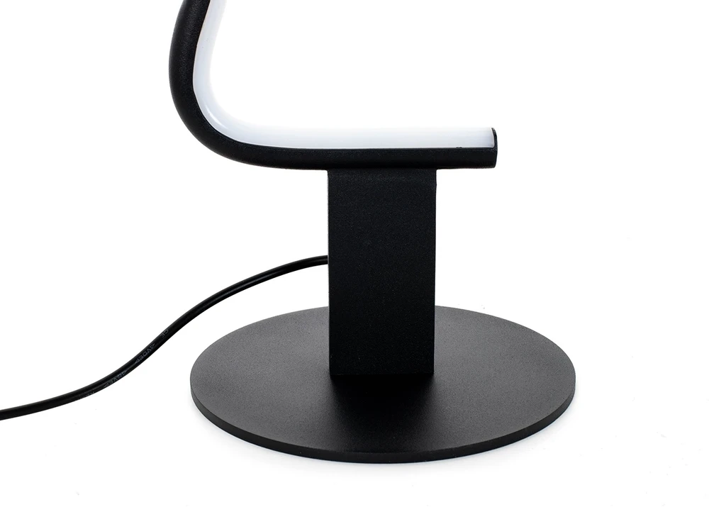 8W LED pastatomas šviestuvas FACE TABLE, juodas, 3000K
