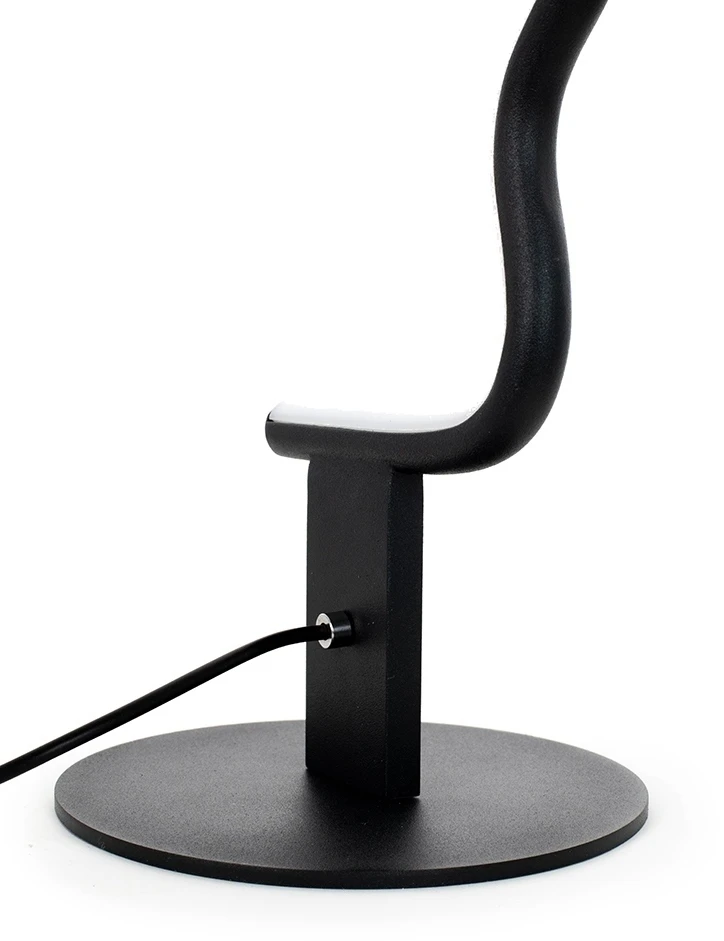 8W LED pastatomas šviestuvas FACE TABLE, juodas, 3000K
