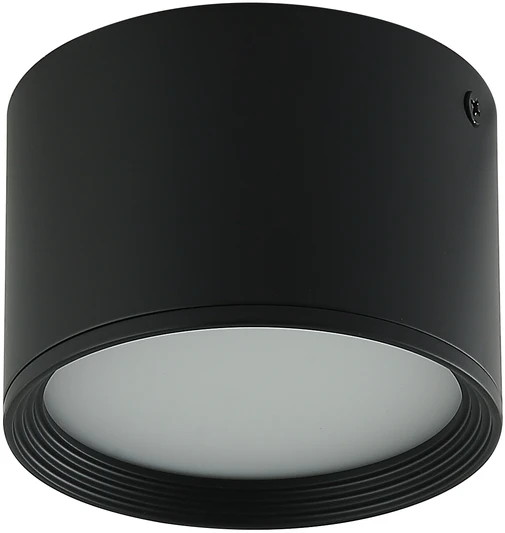 Lubinis šviestuvas 8W LED paviršinis lubų šviestuvas, juodas, 3000K, 22134