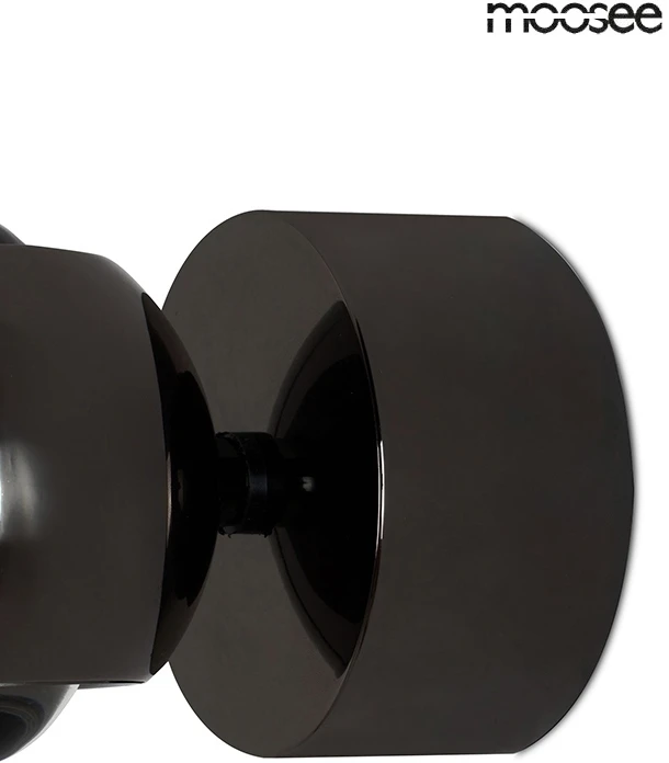 8W LED sieninis šviestuvas EOS, tamsaus chromo sp., 3000K, dimeriuojamas