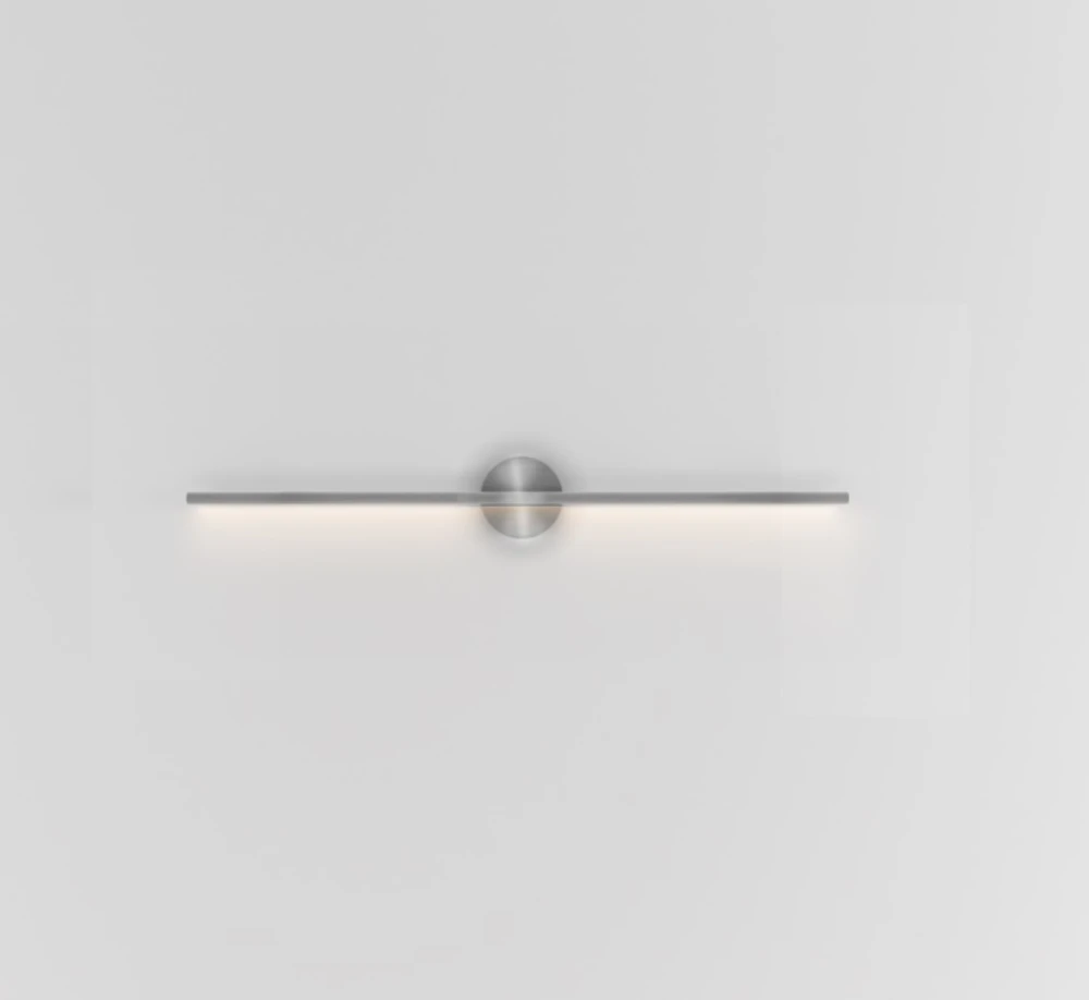 8W LED sieninis šviestuvas LINES, 60cm, nikelio sp., 3000K