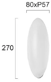 8W LED sieninis šviestuvas MARGI, baltas, 3000K, 4307800