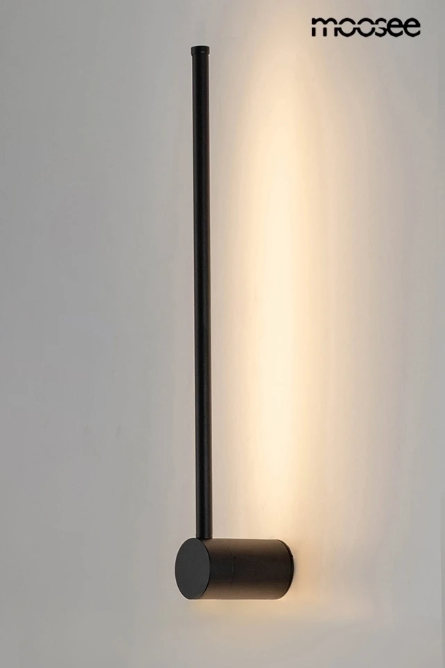 8W LED sieninis šviestuvas OMBRE 60, juodas, 3000K