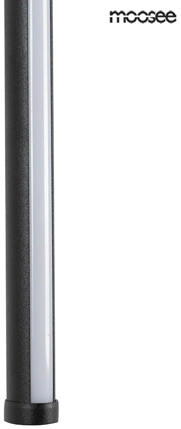 8W LED sieninis šviestuvas OMBRE 80, juodas, 3000K