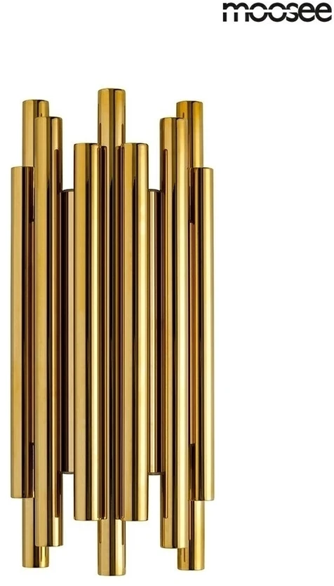 8W LED sieninis šviestuvas ORGANO, aukso sp., 3000K