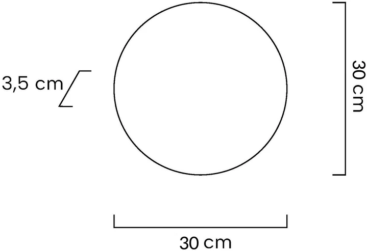 8W LED sieninis šviestuvas SHADOW SUN 30, aukso sp., 3000K, su jutikliu - šviestuvas įjungiamas/išjungiamas prisilietus