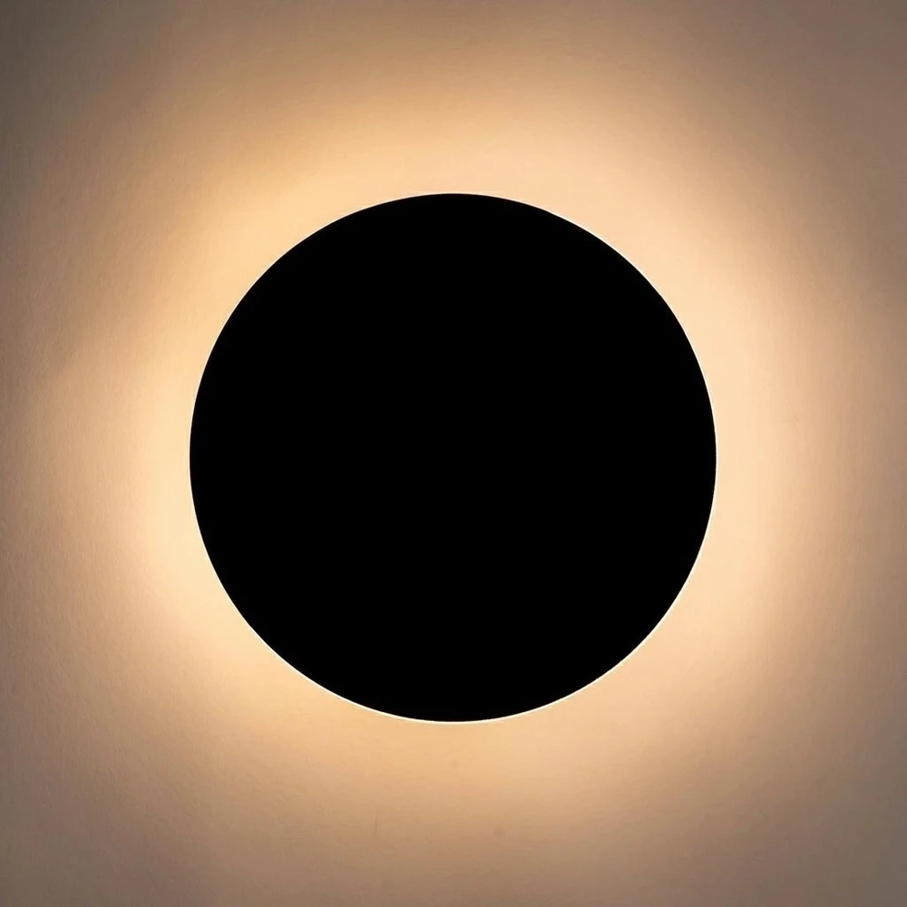 8W LED sieninis šviestuvas SHADOW SUN 30, juodas, 3000K, su jutikliu - šviestuvas įjungiamas/išjungiamas prisilietus
