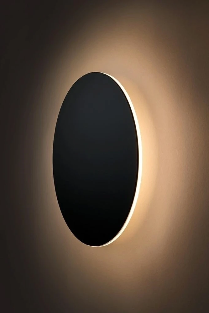 8W LED sieninis šviestuvas SHADOW SUN 30, juodas, 3000K, su jutikliu - šviestuvas įjungiamas/išjungiamas prisilietus