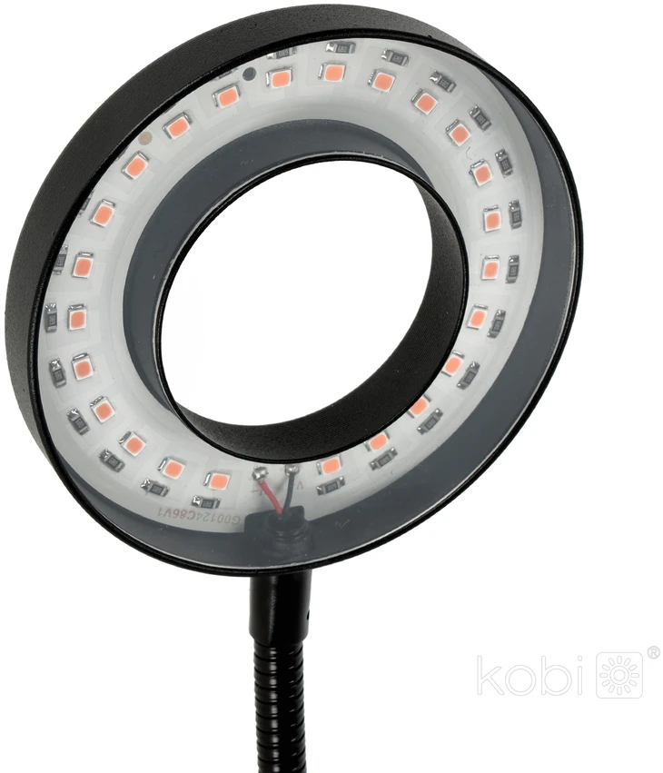 8W LED stalo šviestuvas augalų auginimui VITARO RING, juodas, 1200K