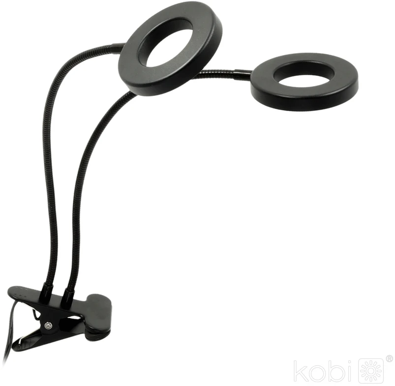 8W LED stalo šviestuvas augalų auginimui VITARO RING, juodas, 1200K