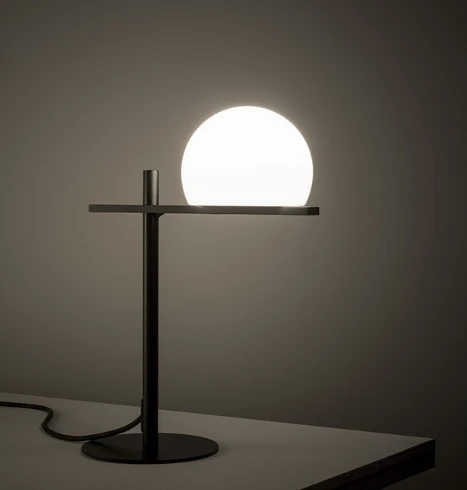 8W LED stalo šviestuvas CIRC, 2700K, juodas
